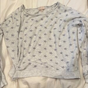 Gray Star Patterned top